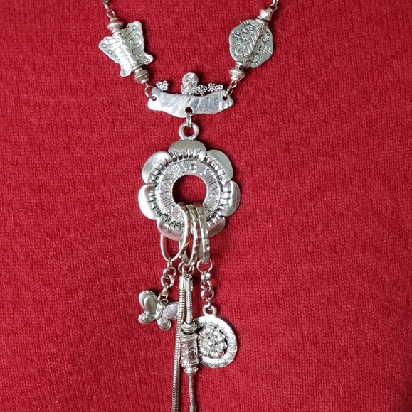 Silver plated charm necklace - Picture 8 of 8
